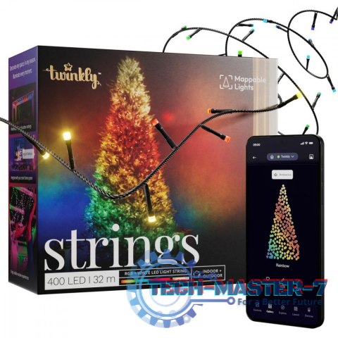 Inteligentne lampki choinkowe Strings 400 LED RGB+W łańcuch 32m Inteligentne lampki choinkowe Strings 400 LED RGB+W łańcuch 32m