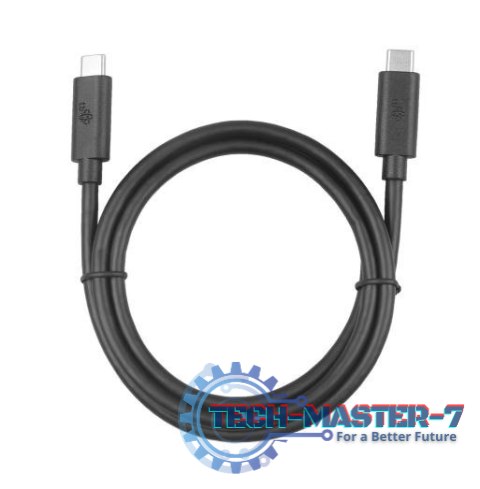 Kabel USB C-USB C 1m 100W 5Gbps USB 3.1 czarny Kabel USB C-USB C 1m 100W 5Gbps USB 3.1 czarny