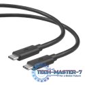 Kabel USB C-USB C 1m 100W 5Gbps USB 3.1 czarny
