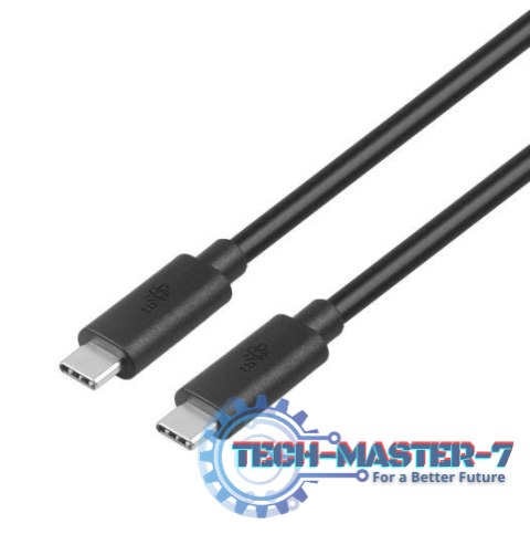 Kabel USB C-USB C 1m 100W 5Gbps USB 3.1 czarny Kabel USB C-USB C 1m 100W 5Gbps USB 3.1 czarny