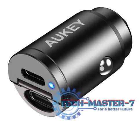 Ładowarka AUKEY 2x USB typ C Czarny CC-A4 Ładowarka AUKEY 2x USB typ C Czarny CC-A4