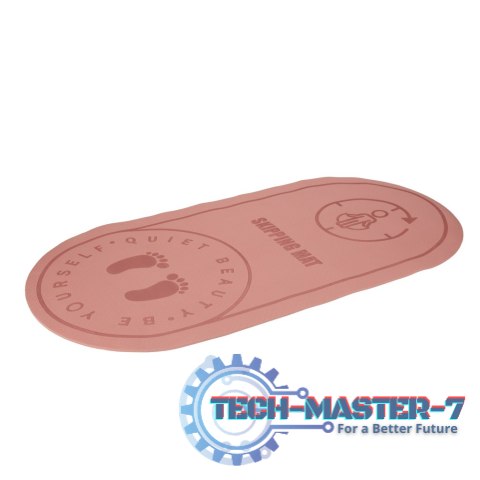 Mata fitness do ćwiczeń jogi skakania na skakance wygłuszająca antypoślizgowa 125x61.5x0,6 cm różowa Mata fitness do ćwiczeń jogi skakania na skakance wygłuszająca antypoślizgowa 125x61.5x0,6 cm różowa