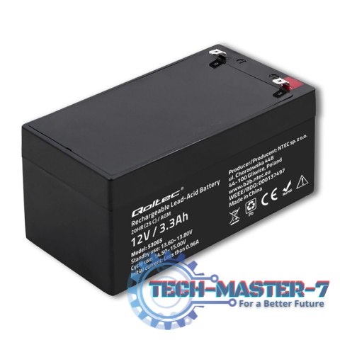 Akumulator AGM | 12V | 3.3Ah | max. 49.5A Akumulator AGM | 12V | 3.3Ah | max. 49.5A