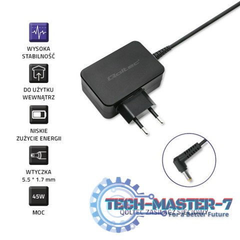 Zasilacz do Acer 45W | 19V | 2.37A | 5.5*1.7 Zasilacz do Acer 45W | 19V | 2.37A | 5.5*1.7