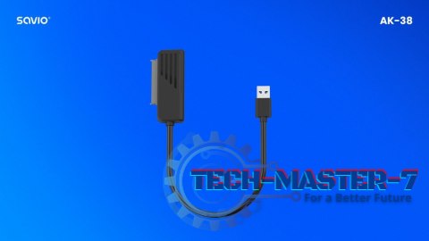 Adapter SATA żeński - USB 3.0 męski do dysków 2,5, AK-38 Adapter SATA żeński - USB 3.0 męski do dysków 2,5, AK-38