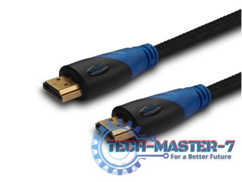 Kabel HDMI (M) 2m, oplot nylonowy, złote końcówki, v1.4 high speed, ethernet/3D, CL-48 Kabel HDMI (M) 2m, oplot nylonowy, złote końcówki, v1.4 high speed, ethernet/3D, CL-48