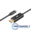 Kabel USB C - Displayport 2m czarny Kabel USB C - Displayport 2m czarny