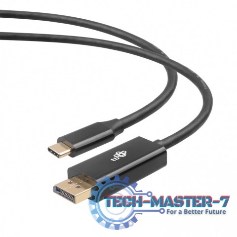 Kabel USB C - Displayport 2m czarny Kabel USB C - Displayport 2m czarny