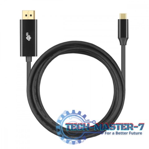 Kabel USB C - Displayport 2m czarny Kabel USB C - Displayport 2m czarny