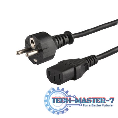 Kabel zasilający Schuko męski - IEC C13, 1,8m, CL-138 Kabel zasilający Schuko męski - IEC C13, 1,8m, CL-138