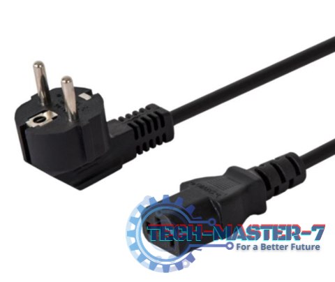 Kabel zasilający Schuko męski - IEC C13, kątowy, 3m, CL-146 Kabel zasilający Schuko męski - IEC C13, kątowy, 3m, CL-146