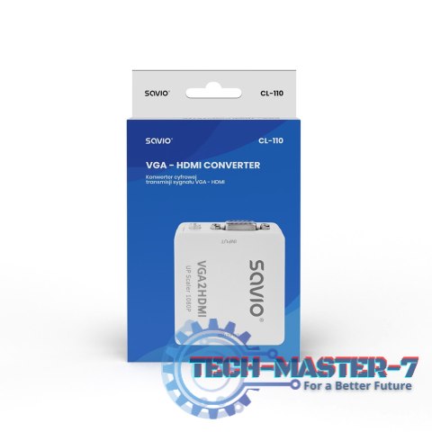 Konwerter/Adapter VGA - HDMI Full HD/1080p 60Hz, CL-110 Konwerter/Adapter VGA - HDMI Full HD/1080p 60Hz, CL-110