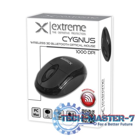 Mysz Bluetooth 3D Cyngus Czarna Mysz Bluetooth 3D Cyngus Czarna