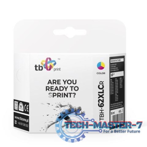Tusz do HP OfficeJet 5740 TBH-62XLCR CMY refabrykowany Tusz do HP OfficeJet 5740 TBH-62XLCR CMY refabrykowany
