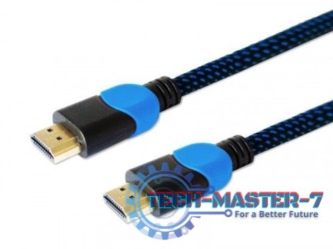Kabel HDMI 2.0 niebiesko-czarny 3m, GCL-05 Kabel HDMI 2.0 niebiesko-czarny 3m, GCL-05