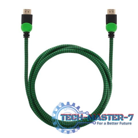 Kabel HDMI 2.0 zielono-czarny 1,8m, GCL-03 Kabel HDMI 2.0 zielono-czarny 1,8m, GCL-03