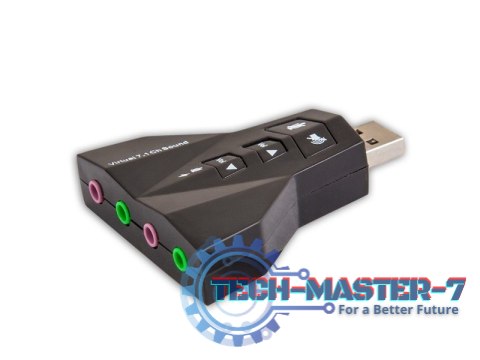 Karta dźwiękowa USB 7w1, dźwięk Virtual 7.1CH, Plug & Play, blister, AK-08 Karta dźwiękowa USB 7w1, dźwięk Virtual 7.1CH, Plug & Play, blister, AK-08