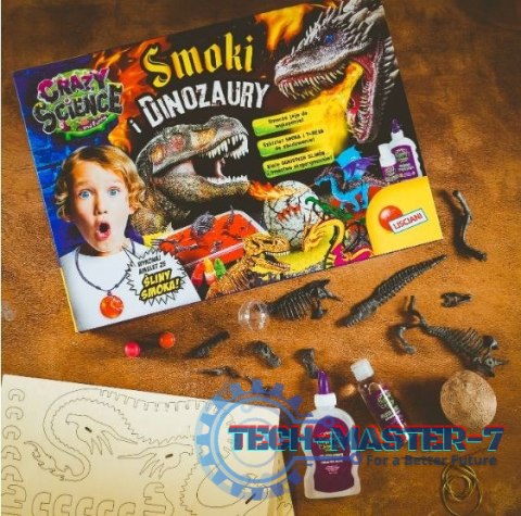 Zestaw naukowy Crazy science Smoki i dinozaury Zestaw naukowy Crazy science Smoki i dinozaury