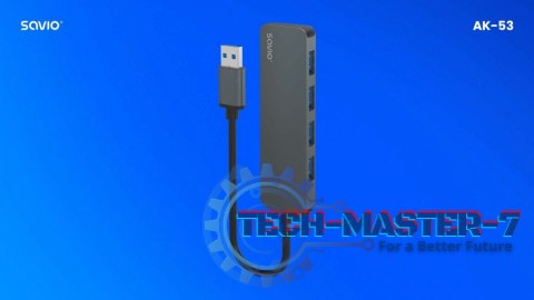 4-portowy HUB USB 3.1 Gen 1, AK-53 4-portowy HUB USB 3.1 Gen 1, AK-53