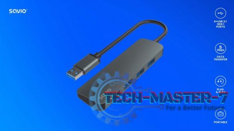 4-portowy HUB USB 3.1 Gen 1, AK-53 4-portowy HUB USB 3.1 Gen 1, AK-53