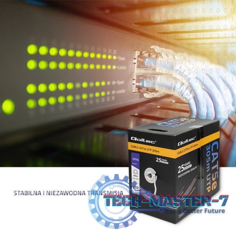 Kabel sieciowy/skrętka UTP | CAT5E | 305m Kabel sieciowy/skrętka UTP | CAT5E | 305m