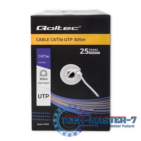 Kabel sieciowy/skrętka UTP | CAT5E | 305m Kabel sieciowy/skrętka UTP | CAT5E | 305m