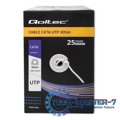 Kabel sieciowy/skrętka UTP | CAT6 | 305m Kabel sieciowy/skrętka UTP | CAT6 | 305m