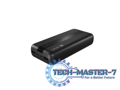 Powerbank Trevi 20000mAh 2x USB-A + USB-C Czarny Powerbank Trevi 20000mAh 2x USB-A + USB-C Czarny