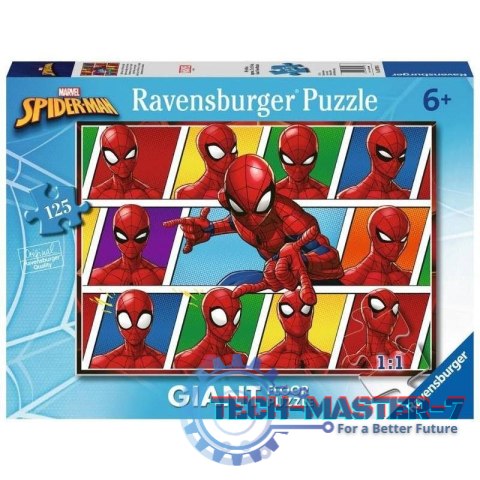 Puzzle 125 elementów Gigant Spiderman Puzzle 125 elementów Gigant Spiderman