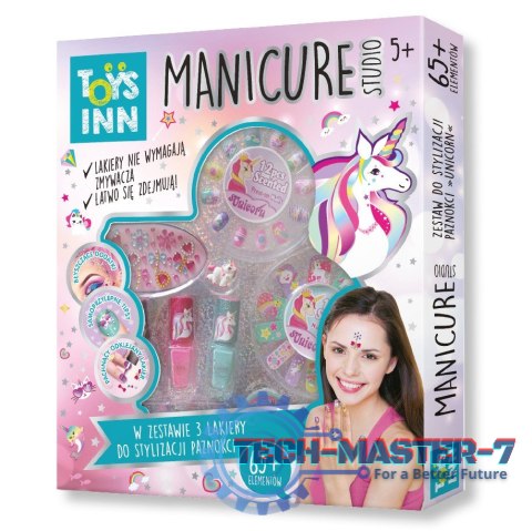 Zestaw Manicure Studio 3 lakiery Jednorożec Zestaw Manicure Studio 3 lakiery Jednorożec
