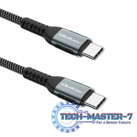 Kabel USB 2.0 typ C | USB 2.0 typ C 100W | QC 3.0| PD | 1.5m | Czarny Kabel USB 2.0 typ C | USB 2.0 typ C 100W | QC 3.0| PD | 1.5m | Czarny