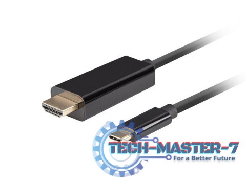Kabel USB-C(M)->HDMI(M) 4K 60HZ 3M czarny Kabel USB-C(M)->HDMI(M) 4K 60HZ 3M czarny