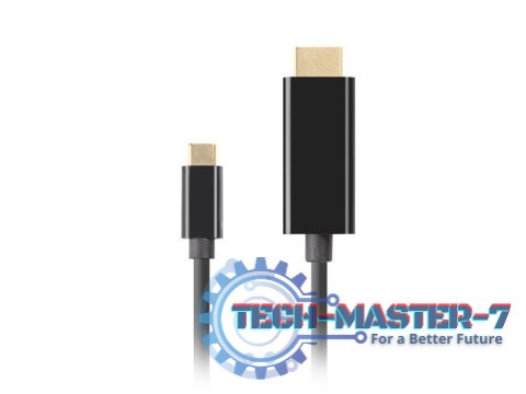 Kabel USB-C(M)->HDMI(M) 4K 60HZ 3M czarny Kabel USB-C(M)->HDMI(M) 4K 60HZ 3M czarny