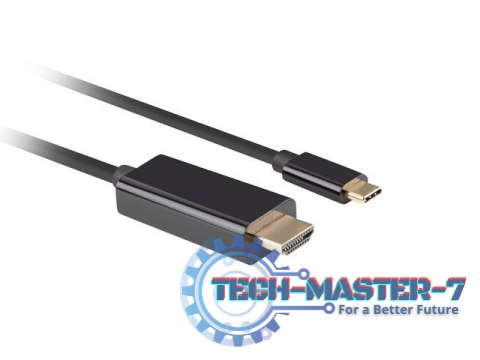 Kabel USB-C(M)->HDMI(M) 4K 60HZ 3M czarny Kabel USB-C(M)->HDMI(M) 4K 60HZ 3M czarny