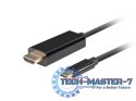 Kabel USB-C(M)->HDMI(M) 4K 60HZ czarny Kabel USB-C(M)->HDMI(M) 4K 60HZ czarny