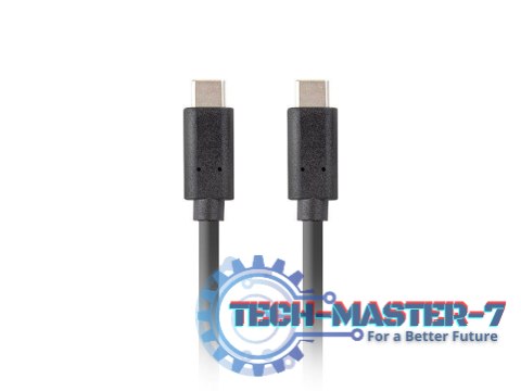 Kabel USB-C M/M 3.1 gen 2 1M 10GB/S PD100W czarny Kabel USB-C M/M 3.1 gen 2 1M 10GB/S PD100W czarny