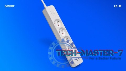 Listwa zasilająca przeciwprzepięciowa 4 gniazda USB-A i USB-C, 1.5m, LZ-11 Listwa zasilająca przeciwprzepięciowa 4 gniazda USB-A i USB-C, 1.5m, LZ-11