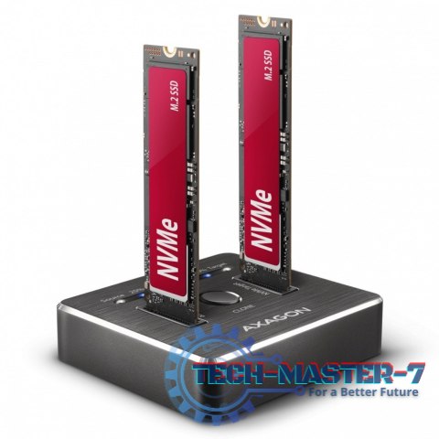ADSA-M2C Stacja dokująca, USB-C 3.2 Gen 2 - 2x M.2 NVMe SSD CLONE MASTER ADSA-M2C Stacja dokująca, USB-C 3.2 Gen 2 - 2x M.2 NVMe SSD CLONE MASTER