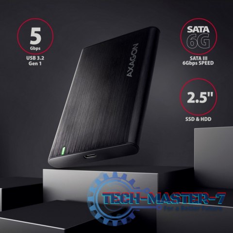 EE25-A6C Bezśrubowa aluminiowa obudowa zewnętrzna USB-C 3.2 Gen 1 - SATA 6G dla 2.5" SSD/HDD EE25-A6C Bezśrubowa aluminiowa obudowa zewnętrzna USB-C 3.2 Gen 1 - SATA 6G dla 2.5" SSD/HDD