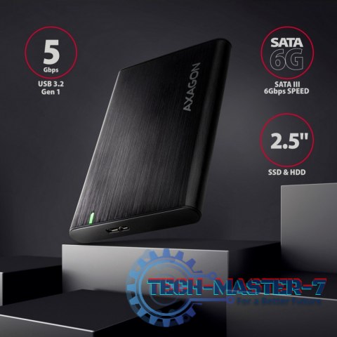 EE25-A6M Bezśrubowa aluminiowa obudowa zewnętrzna USB 3.2 Gen 1 - SATA 6G dla 2.5" SSD/HDD EE25-A6M Bezśrubowa aluminiowa obudowa zewnętrzna USB 3.2 Gen 1 - SATA 6G dla 2.5" SSD/HDD
