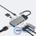 Hub adapter USB-C Connect 3xUSB 3.1 HDMI 4K 60Hz USB-C PD 85W