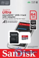 Karta Ultra microSDXC 64GB 140MB/s A1 + Adapter SD Karta Ultra microSDXC 64GB 140MB/s A1 + Adapter SD