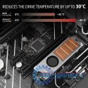 CLR-M2FAN Miedziany radiator z wentylatorem do dwustronnych dysków M.2 SSD, wysokość 13mm