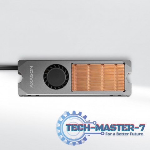 CLR-M2FAN Miedziany radiator z wentylatorem do dwustronnych dysków M.2 SSD, wysokość 13mm CLR-M2FAN Miedziany radiator z wentylatorem do dwustronnych dysków M.2 SSD, wysokość 13mm