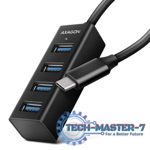 HUE-M1C Hub 4-portowy Mini metalowy USB 3.2 Gen 1, 20cm USB-C kabel HUE-M1C Hub 4-portowy Mini metalowy USB 3.2 Gen 1, 20cm USB-C kabel