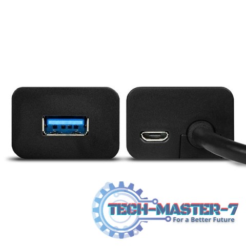 HUE-S2B Hub 4-portowy USB 3.2 Gen 1 charging hub, 30cm kabel, microUSB dodatkowe zasilanie HUE-S2B Hub 4-portowy USB 3.2 Gen 1 charging hub, 30cm kabel, microUSB dodatkowe zasilanie