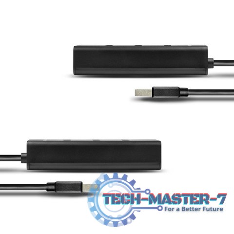 HUE-S2B Hub 4-portowy USB 3.2 Gen 1 charging hub, 30cm kabel, microUSB dodatkowe zasilanie HUE-S2B Hub 4-portowy USB 3.2 Gen 1 charging hub, 30cm kabel, microUSB dodatkowe zasilanie