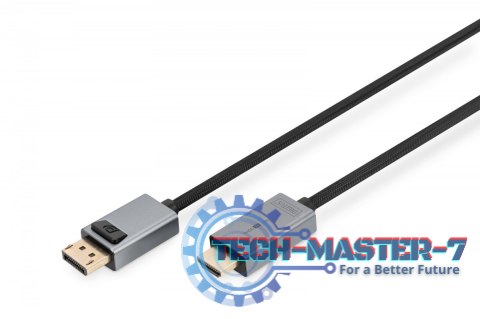 Kabel adapter DisplayPort - HDMI 4K 30Hz DP/HDMI M/M 1,8m Kabel adapter DisplayPort - HDMI 4K 30Hz DP/HDMI M/M 1,8m