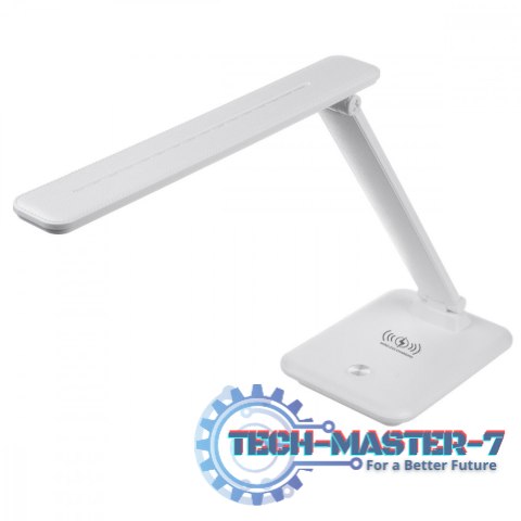 Lampka biurkowa LED 9w z ładowarką Qi MCE616W Lampka biurkowa LED 9w z ładowarką Qi MCE616W