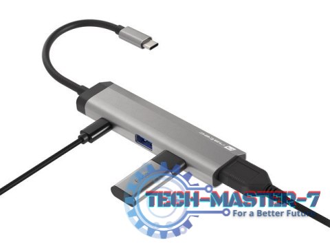 Stacja dokująca Multi Port Fowler Slim USB-C PD, 2x USB 3.0, HDMI 4K Stacja dokująca Multi Port Fowler Slim USB-C PD, 2x USB 3.0, HDMI 4K